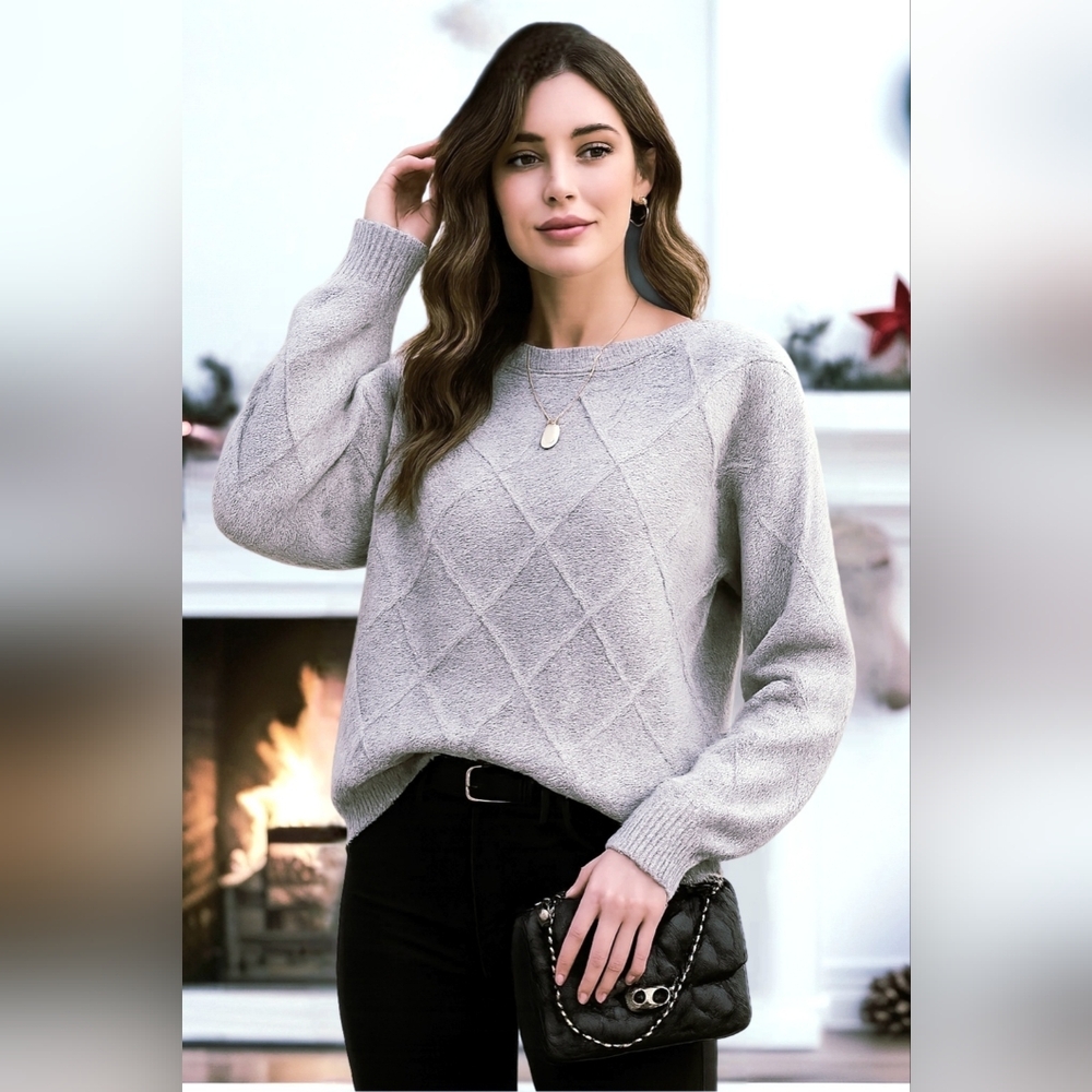 Silver Grey Sweater for Her